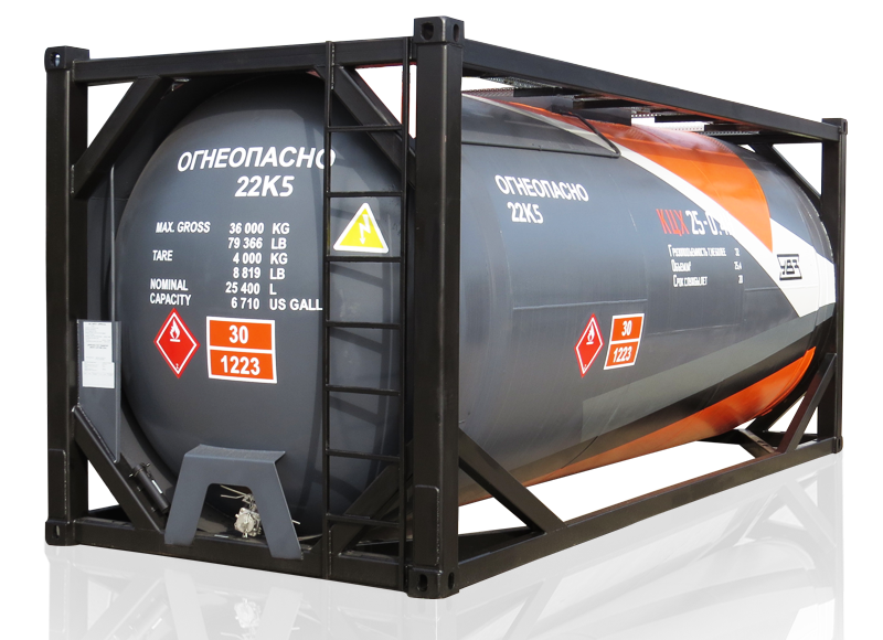 Контейнер-цистерна КЦХ-25/0,4 для химических продуктов