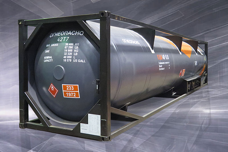 Контейнер-цистерна КЦМ-40/0,7HC для сжиженного природного газа (СПГ)