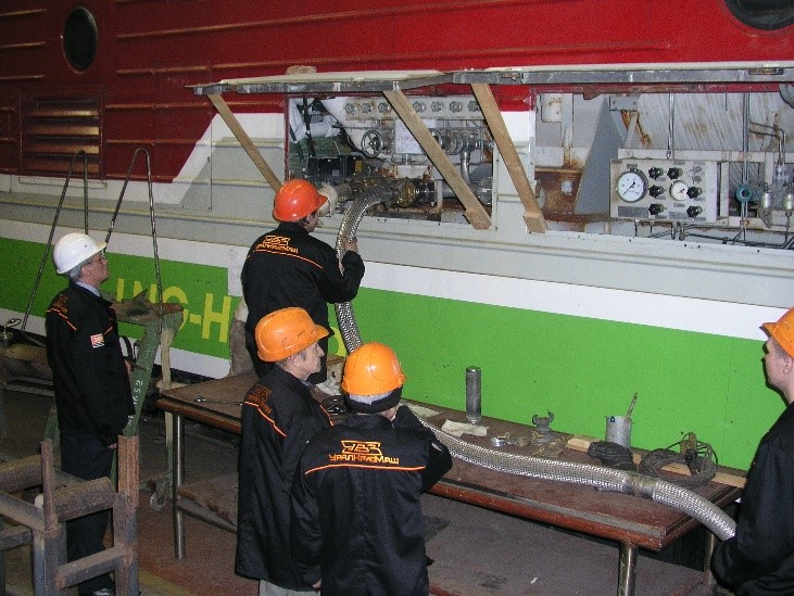 Испытание газотурбовоза